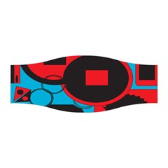 Stancilm Circle Round Plaid Triangle Red Blue Black Stretchable Headband