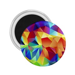 Triangles Space Rainbow Color 2 25  Magnets by Mariart