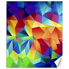 Triangles Space Rainbow Color Canvas 8  X 10  by Mariart