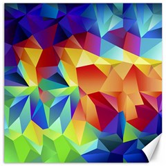 Triangles Space Rainbow Color Canvas 12  X 12   by Mariart