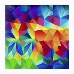 Triangles Space Rainbow Color Medium Glasses Cloth by Mariart