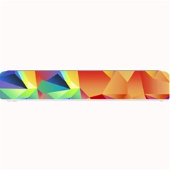 Triangles Space Rainbow Color Small Bar Mats by Mariart