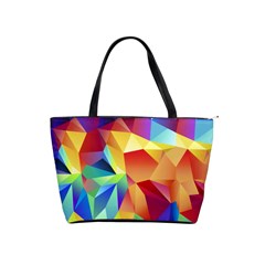 Triangles Space Rainbow Color Shoulder Handbags by Mariart