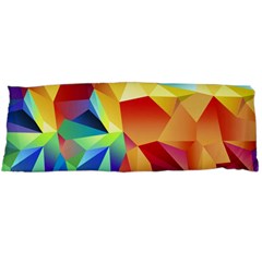 Triangles Space Rainbow Color Body Pillow Case (dakimakura) by Mariart