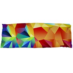 Triangles Space Rainbow Color Body Pillow Case Dakimakura (two Sides) by Mariart