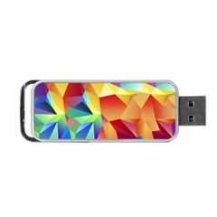 Triangles Space Rainbow Color Portable Usb Flash (two Sides) by Mariart