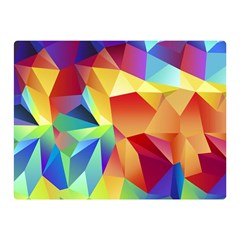 Triangles Space Rainbow Color Double Sided Flano Blanket (mini)  by Mariart