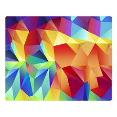 Triangles Space Rainbow Color Double Sided Flano Blanket (large)  by Mariart