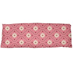 Sunflower Star White Pink Chevron Wave Polka Body Pillow Case (dakimakura) by Mariart