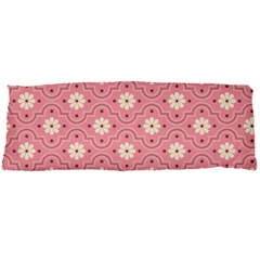 Sunflower Star White Pink Chevron Wave Polka Body Pillow Case Dakimakura (two Sides) by Mariart