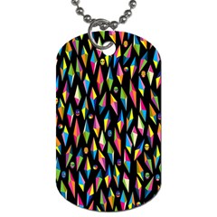 Skulls Bone Face Mask Triangle Rainbow Color Dog Tag (one Side) by Mariart