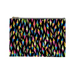 Skulls Bone Face Mask Triangle Rainbow Color Cosmetic Bag (large)  by Mariart