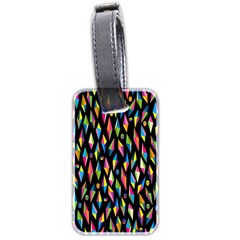 Skulls Bone Face Mask Triangle Rainbow Color Luggage Tags (two Sides) by Mariart