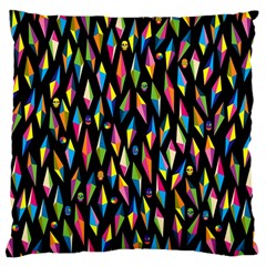 Skulls Bone Face Mask Triangle Rainbow Color Large Cushion Case (one Side) by Mariart