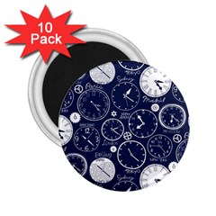 World Clocks 2 25  Magnets (10 Pack)  by Mariart