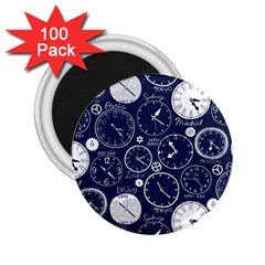 World Clocks 2 25  Magnets (100 Pack)  by Mariart