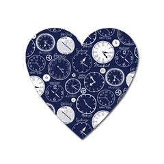 World Clocks Heart Magnet by Mariart