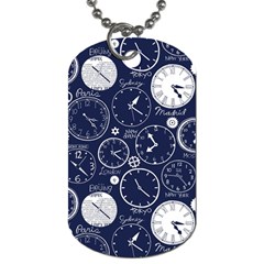 World Clocks Dog Tag (one Side) by Mariart