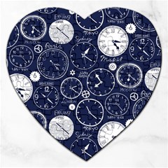 World Clocks Jigsaw Puzzle (heart) by Mariart