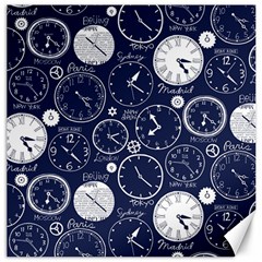 World Clocks Canvas 16  X 16   by Mariart