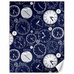 World Clocks Canvas 18  X 24   by Mariart