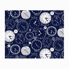 World Clocks Small Glasses Cloth (2-side) by Mariart