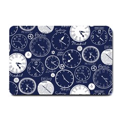 World Clocks Small Doormat  by Mariart