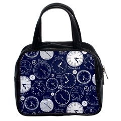 World Clocks Classic Handbags (2 Sides) by Mariart