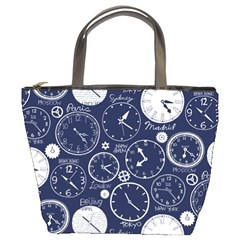 World Clocks Bucket Bags by Mariart