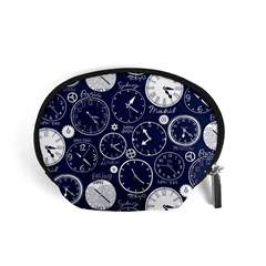 World Clocks Accessory Pouches (small)  by Mariart