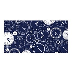 World Clocks Satin Wrap by Mariart