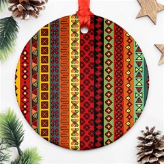 Tribal Grace Colorful Ornament (round)