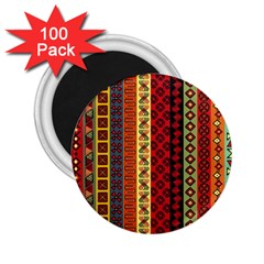 Tribal Grace Colorful 2 25  Magnets (100 Pack) 