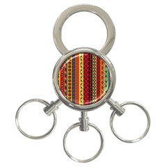 Tribal Grace Colorful 3-ring Key Chains