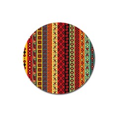 Tribal Grace Colorful Magnet 3  (round)