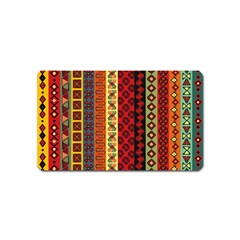 Tribal Grace Colorful Magnet (name Card) by Mariart