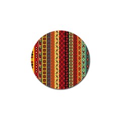 Tribal Grace Colorful Golf Ball Marker by Mariart