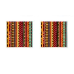 Tribal Grace Colorful Cufflinks (square) by Mariart