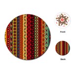 Tribal Grace Colorful Playing Cards (Round)  Front