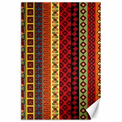 Tribal Grace Colorful Canvas 20  X 30   by Mariart