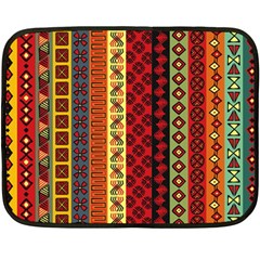 Tribal Grace Colorful Double Sided Fleece Blanket (mini)  by Mariart