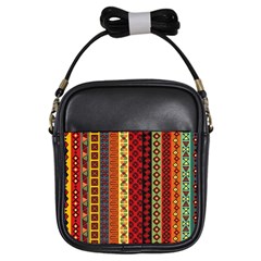 Tribal Grace Colorful Girls Sling Bags by Mariart