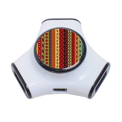 Tribal Grace Colorful 3-port Usb Hub by Mariart