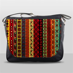 Tribal Grace Colorful Messenger Bags by Mariart