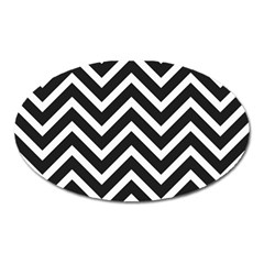 Zigzag pattern Oval Magnet