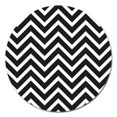 Zigzag pattern Magnet 5  (Round)