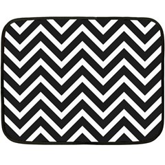 Zigzag pattern Double Sided Fleece Blanket (Mini) 