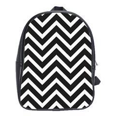 Zigzag pattern School Bags (XL) 