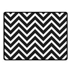 Zigzag pattern Double Sided Fleece Blanket (Small) 