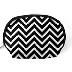 Zigzag pattern Accessory Pouches (Medium)  Back